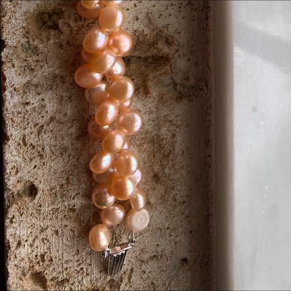 NEW🌺Pink Freshwater Twisted Pearl Bracelet - Picture 3 of 8